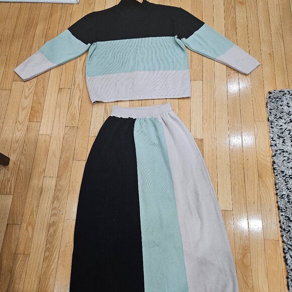 2 piece knitted co ord set like veiled - Picture 1 of 3